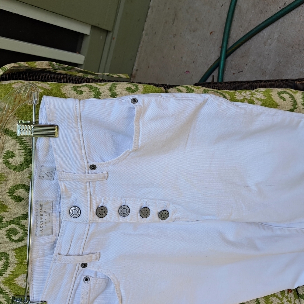 Lucky Brand White Women's Jeans Size 4 #78 - Picture 2 of 8